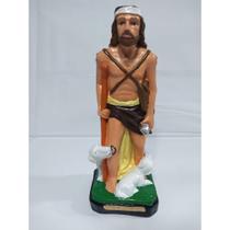 Imagem Sao Lazaro Escultura Estatua Gesso 20 Cm