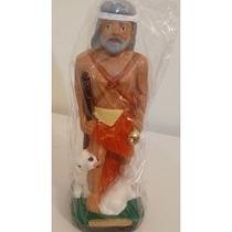 Imagem Sao Lazaro Escultura Gesso Estatua 20 Cm