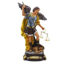 Imagem São Miguel Arcanjo Balança Importado Resina 31 Cm Imagem São Miguel Arcanjo Balança Importado Resina 31 Cm