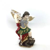 Imagem São Miguel Arcanjo Escultura Resina 07 cm