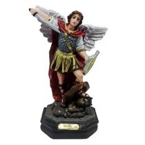 Imagem São Miguel Arcanjo Resina Nacional 16 cm