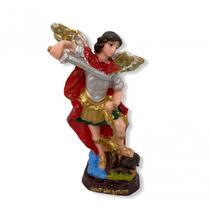 Imagem São Miguel Arcanjo Vermelho Em Resina 14 Cm Imagem São Miguel Arcanjo Vermelho Em Resina 14 Cm