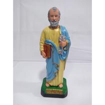 Imagem Sao Pedro Escultura Gesso Escultura 20 Cm Imagem Sao Pedro Escultura Gesso Escultura 20 Cm
