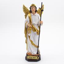 Imagem São Rafael Arcanjo Importada Resina 20 cm Imagem São Rafael Arcanjo Importada Resina 20 cm