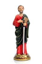 Imagem São santo Paulo 17cm em resina padroeiro protetor