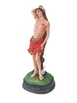 Imagem São Sebastião com Oração 12cm Resina Imagem São Sebastião com Oração 12cm Resina