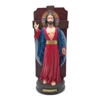 Imagem Senhor Jesus das Santas Chagas Borracha Inquebrável 32 Cm
