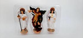 Imagem trio arcanjos 9cm resina - Taimes