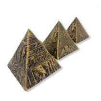 Imagem Trio Pirâmides Escultura Resina 7 cm