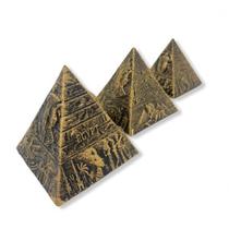 Imagem Trio Pirâmides Escultura Resina 7 cm