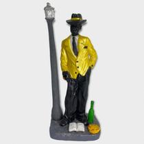 Imagem Zé Pelintra Palitó Amarelo Escultura Estatua 18 Cm Imagem Zé Pelintra Palitó Amarelo Escultura Estatua 18 Cm