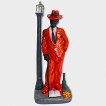 Imagem Zé Pelintra Vermelho no Poste Resina Estatua 18 Cm Imagem Zé Pelintra Vermelho no Poste Resina Estatua 18 Cm
