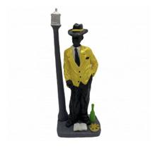 Imagem Zé Pilintra Amarelo Escultura Resina Estatua 18 Cm Imagem Zé Pilintra Amarelo Escultura Resina Estatua 18 Cm