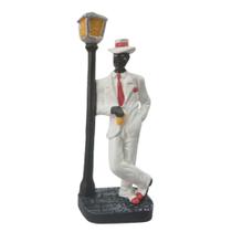 Imagem Zé Pilintra c/ Poste em resina 18cm Imagem Zé Pilintra c/ Poste em resina 18cm