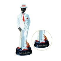 Imagem Zé Pilintra com Bengala 16cm Em Resina Umbanda Candomblé