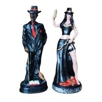 Imagem Zé Pilintra e Maria Navalha Casal em resina