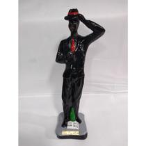 Imagem Ze Pretinho Mao no Chapeu Escultura Gesso 20 Cm