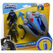 Imaginext Batveículo Super Friends Ninja Nightwing & Glide - M5649 - Mattel
