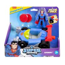 Imaginext Boneco Superman Com Veículo Mattel JFJ69 Imaginext Boneco Superman Com Veículo Mattel JFJ69