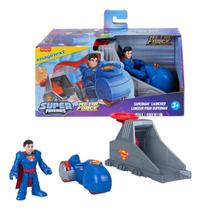 Imaginext Dc Friends Lançador Veículo Super Man Mattel JJY34