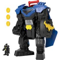Imaginext DC Super Friends Batman MECH com SOM, LUZ e Lançador de Discos