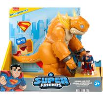 Imaginext Dc Super Friends Superman E Kaiju Mattel Jdl07
