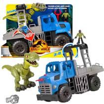 Imaginext Jurassic World Boneco Dinossauro T-Rex + Caminhão - Mattel GVV50
