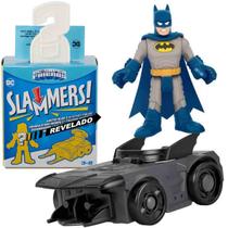 Imaginext Mini Boneco Batman + Batmovel Slammers DC - Mattel GNN49