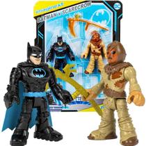 Imaginext Mini Bonecos Batman e Espantalho Scarecrow DC Super Friends - Mattel HFD42