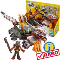 Imaginext Raro Veículo Medieval Serpente com 2 Bonecos e Acessórios - Mattel BFR69