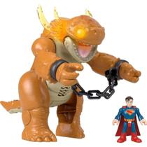 Imaginext Superman e Vilão Som e LUZ