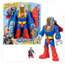 Imaginext Superman Figura Insider E Robo Exoesqueleto 30 Cm C/ Som, Luz e Lança Projeteis - Mattel Imaginext Superman Figura Insider E Robo Exoesqueleto 30 Cm C/ Som, Luz e Lança Projeteis - Mattel