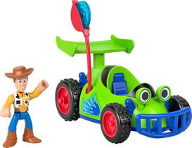 Imaginext Woody e carrinho Toy Story 5 Mattel JKW22 Imaginext Woody e carrinho Toy Story 5 Mattel JKW22