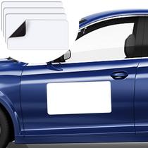 Imanes para auto DIYMAG 61x30 cm 4 piezas con esquinas redondeadas blancas