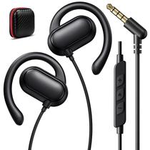iMangoo Fones de Ouvido com Cabo 3,5 mm para Crianças e Mulheres, Gancho Auricular Ajustável, Cabo Longo de 1,5 m, Microfone, Preto iMangoo Fones de Ouvido com Cabo 3,5 mm para Crianças e Mulheres, Gancho Auricular Ajustável, Cabo Longo de 1,5 m, Microfone, Preto
