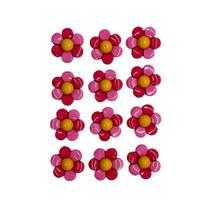 Imãs 3D Flores Rosas - Conjunto com 24 unidades
