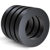 Ímãs de anel de ferrite Saysurey OD 60 mm x ID 32 mm x 10 mm 4 unidades