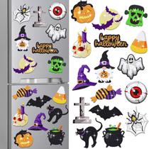 Ímãs de arte de diamante de Halloween Umigy, 16 unidades para artesanato infantil Ímãs de arte de diamante de Halloween Umigy, 16 unidades para artesanato infantil