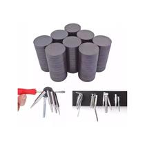Ímãs de ferrite de 20 mm x 3 mm em formato redondo (pacote com 100)