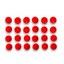 Imãs De Geladeira 24 Un - Bolinha Vermelho Cor Vemelho