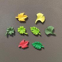 Imãs De Geladeira Em Forma De Folha Verde 8 Peças Folha De Bordo Ginkgo Trevo Adesivos Para Imãs De Geladeira Em Forma De Folha Verde 8 Peças Folha De Bordo Ginkgo Trevo Adesivos Para