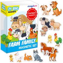 Ímãs de geladeira Magdum Farm Family Animals para crianças pequenas Ímãs de geladeira Magdum Farm Family Animals para crianças pequenas