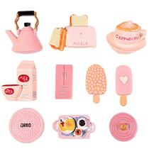 Ímãs de geladeira, resina 3D, alimentos, 10 unidades, cozinha rosa pastel Ímãs de geladeira, resina 3D, alimentos, 10 unidades, cozinha rosa pastel