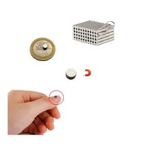 Ímãs de neodímio, prata genérica, 0,4 x 0,2 cm, ímã magnético 2