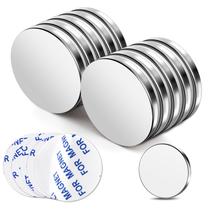 Ímãs de neodímio TRYMAG 30x3mm 10 peças com suporte adesivo Ímãs de neodímio TRYMAG 30x3mm 10 peças com suporte adesivo