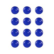 Imãs Enfeite de Geladeira e Painel - Botão Azul Escuro 12 Unidades