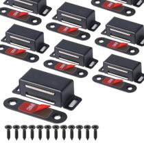 Ímãs para armário Mousike 20 lb em aço inoxidável, 8 unidades Ímãs para armário Mousike 20 lb em aço inoxidável, 8 unidades