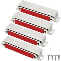 Ímãs para Porta de Armário Jiayi 90 lb Aço Inoxidável, Kit com 4 Ímãs para Porta de Armário Jiayi 90 lb Aço Inoxidável, Kit com 4