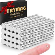 Ímãs TRYMAG Pequenos 3x1mm 360 Unidades Ímãs de Terra Rara de Neodímio Ímãs TRYMAG Pequenos 3x1mm 360 Unidades Ímãs de Terra Rara de Neodímio