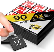 Ímãs X-bet MAGNET Hyper-Sticky com suporte adesivo, 90 unidades